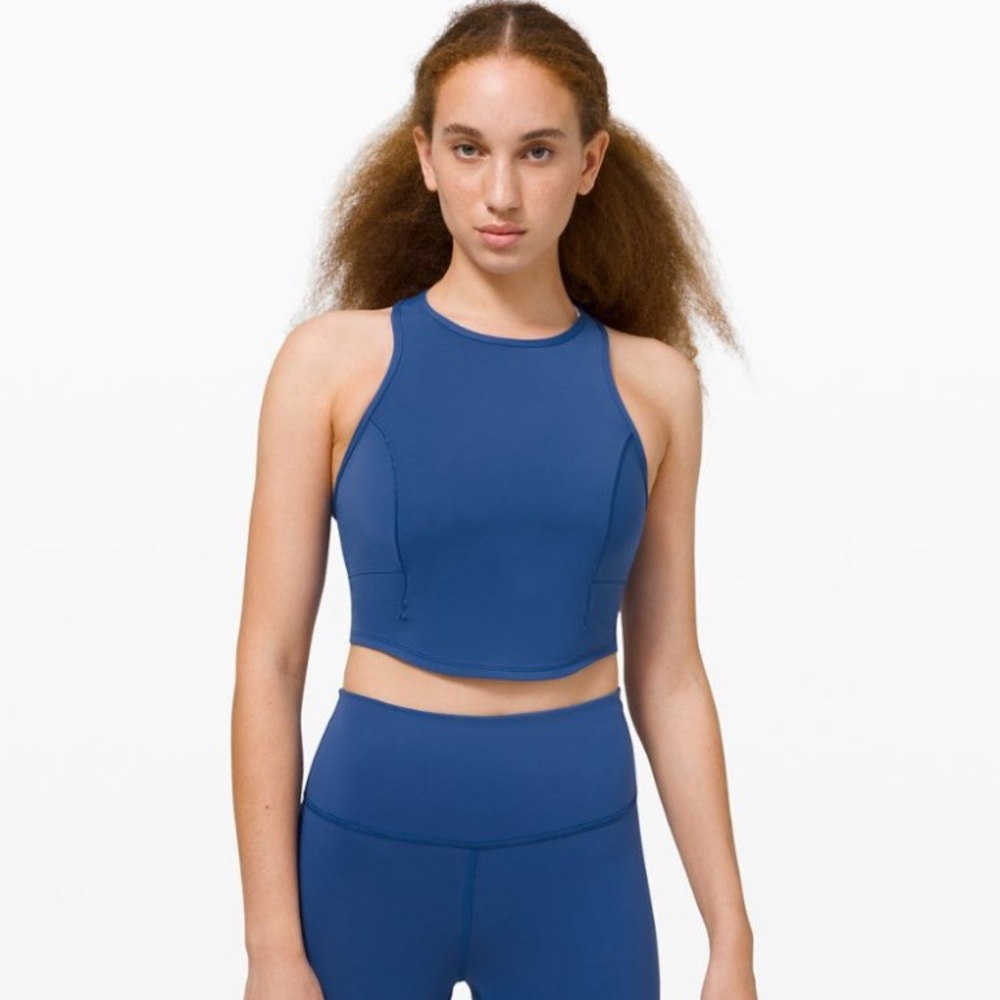 Lululemon power thru tank top regatta blue